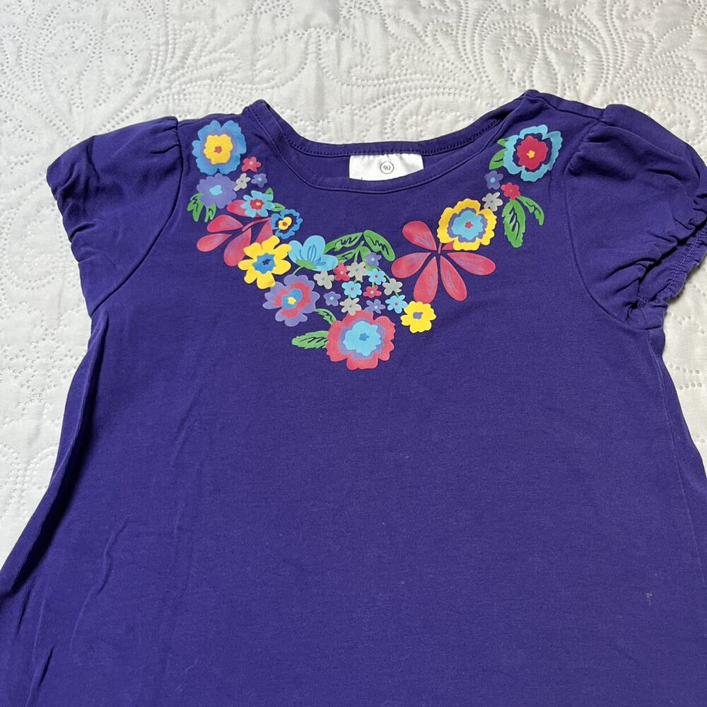 Hanna Anderson Bring Flowers Dress Size 3 - Picture 3 of 6
